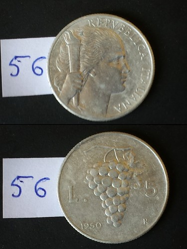 Repubblica moneta lire - da, 5