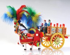 Carretto Siciliano in Legno cm