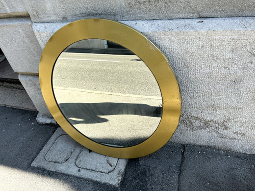 Specchio 70s ottone - specchio,