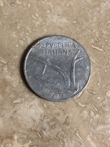 Moneta lire 1973 con aratro - 1973,