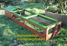 TERRARIO PER TARTARUGHE CON CASETTA NATURALE  160x60x30h RETE METALLICA