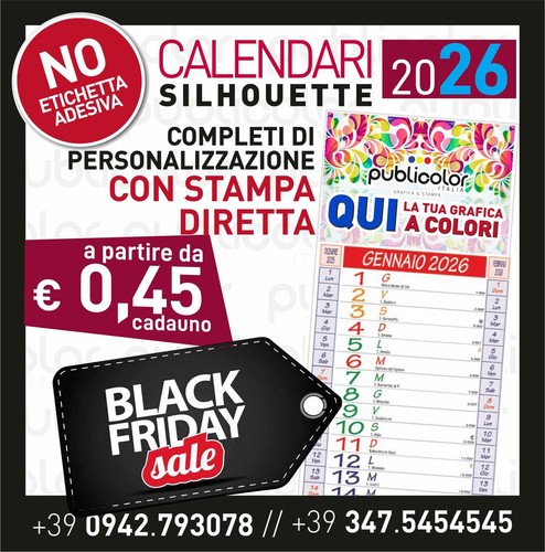 Calendari olandesi silhouette - calendari,