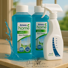✨ Set L.O.C. Amway Home – 2 Detergenti Vetri Concentrati + Flacone Spray 500ml