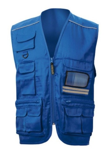 Gilet sport multitasche - gilet, blu