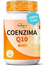Coenzima Q10 200mg, 120 Capsule con Ubiquinone Puro Alto Dosaggio