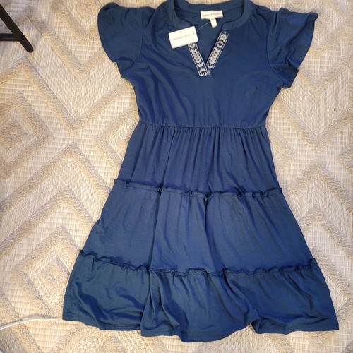 Abito corto estivo blu - , a