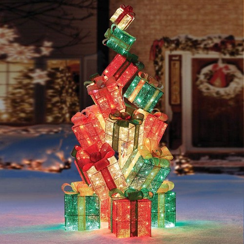 Albero natale luminoso - luminoso, con