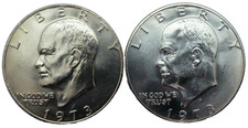 1973 P & D US Mint Eisenhower Dollar Coins FDC/Unc/Non circolate