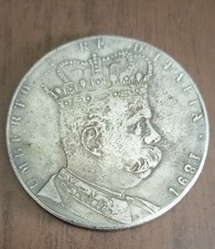 Vecchia Moneta Da 5 Lire Del 1891 Colonia Eritrea Tallero Del Regno D'Italia 
