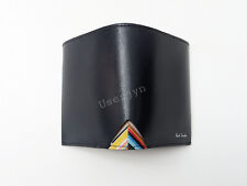 Paul Smith Signature Multi Stripe Angolo Compatto Navy Pelle Portafoglio Prezzo