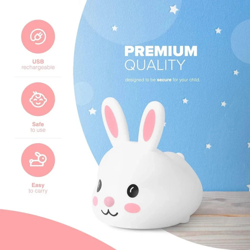 Kidoola bunny night light 6 - bunny, light-
