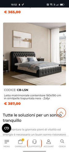 Letto matrimoniale contenitore - letto,