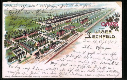 Litografia lager lechfeld - litografia,