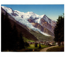 France, Chamonix et le Mont-Blanc Vintage photochrom,  photochromie, vintage p