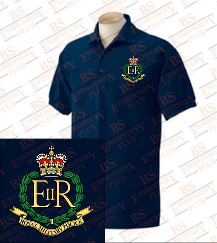 Polo ricamata polizia - ricamata, militare