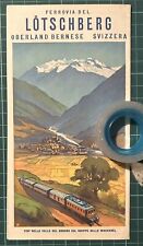 Rarissima brochure Ferrovia LOTSCHBERG Oberland Bernese anni’ 30