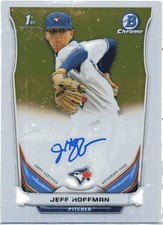 Bowman Cromato 2014.  Jeff Hoffman's.  Toronto Blue Jays Autografo Rookie Card