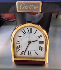 *** Sveglia romana Cartier - con custodia rossa revisionata emette un segnale acustico ***