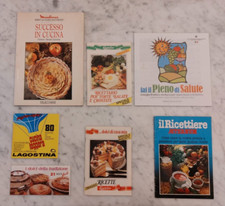 BERTOLINI LAGOSTINA AETERNUM MOULINEX VARIE LOTTO RICETTARI E MANUALI CUCINA
