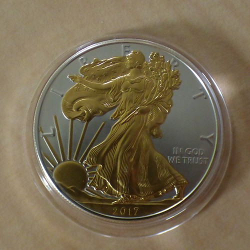 Silver eagle 2017 gilded - 2017,