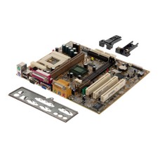 Scheda Madre Matx BIOSTAR M6TWG Presa 370 Slot 1 Sdram PCI AMR