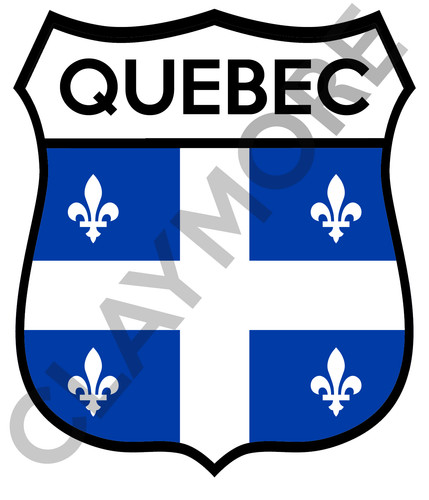 Adesivo auto canadese quebec - auto,