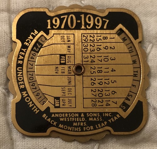 Calendario perpetuo vintage