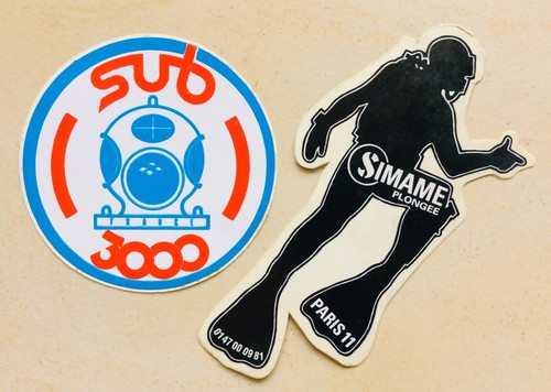 Autocollant sub 3000 pêche - sub,