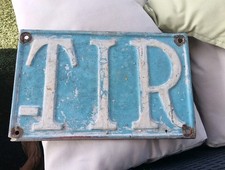 Targa TIR Camion Autocarri Vintage