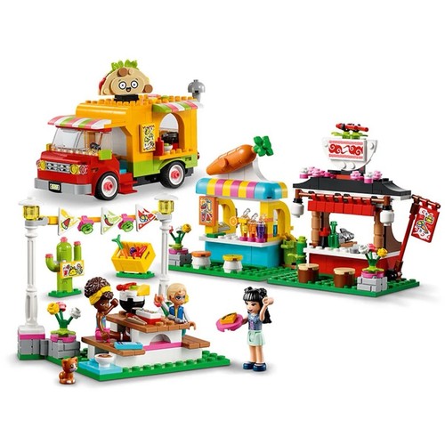 Lego friends street - street, food