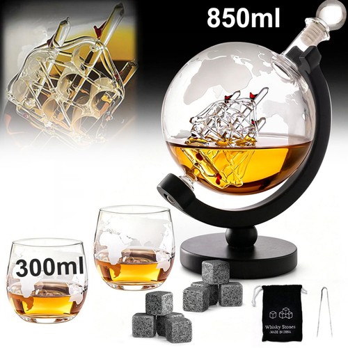 Mappamondo caraffa whisky