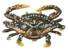 Jeweled Enameled Pewter Brown