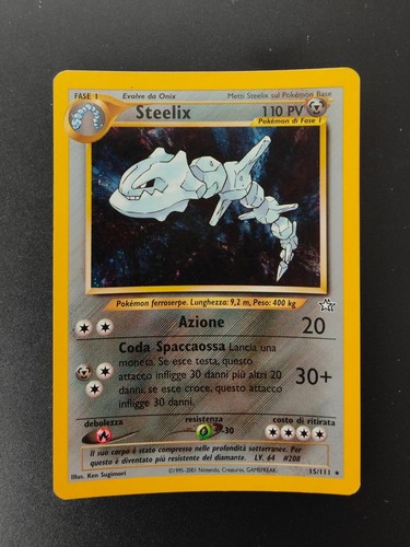 Carta pokemon steelix - pokemon, neo