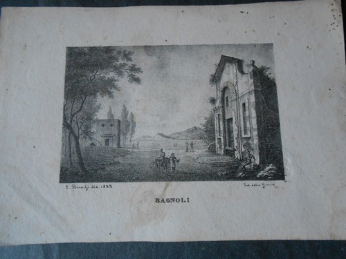 1823 napoli veduta - veduta, bagnoli
