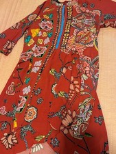 DESIGUAL Women's Dress  Size 40 US 6 100% Viscose Red Color Original Style  