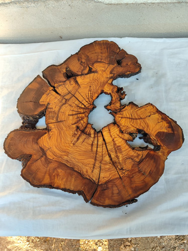 Lastra legno ulivo bordo - di,
