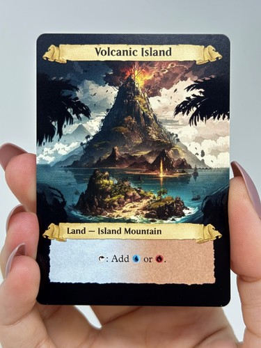 Volcanic island proxy card - volcanic,