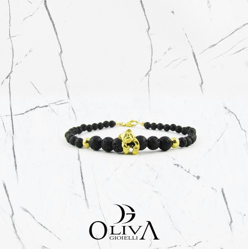Londo gold bear bracciale - bear, con