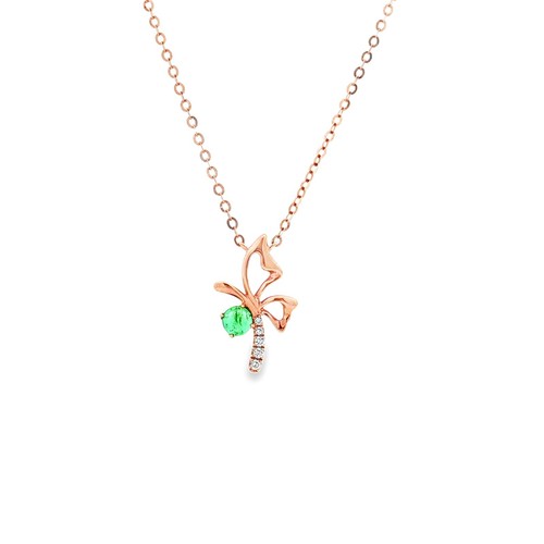 Collana oro rosa kt con - in,