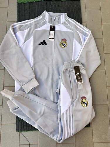 Tuta real madrid adidas - tuta, grigia