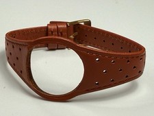 Omega cinturino dinamico in pelle cinturino per orologio marrone marrone marrone chiaro