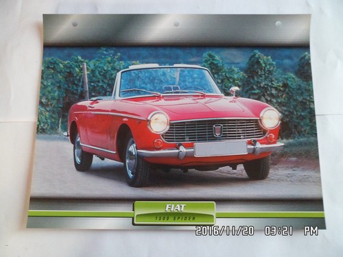 Carte fiche voitures - carte,