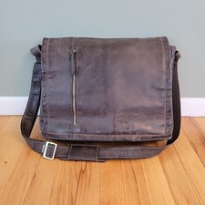 Borsa messenger Visconti marrone pelle invecchiata tracolla laptop scuola lavoro