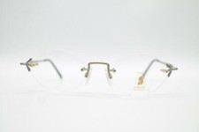 Vintage Neostyle Mozart 1367 Titan Oro Blu senza Montatura Occhiali NOS