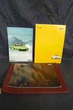 Tre brochure Fiat 124 Abarth X1/9 126 con porta documenti venditore