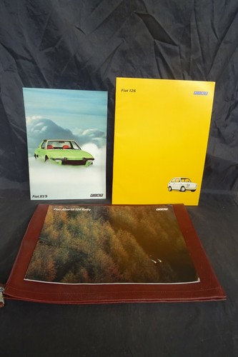 Tre brochure fiat 124 - fiat, abarth
