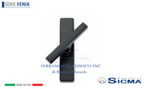 MANIGLIA CREMONESE   SICMA FENIX C/PLACCA QUADRATA NERO OPACO