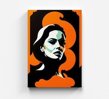 Quadro su tela a maglia donna