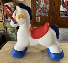 VINTAGE large 51 cm cavallo ruote cavalluccio CHICCO GIOCATTOLO 1990s