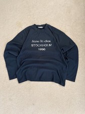 Felpa nera con logo ACNE